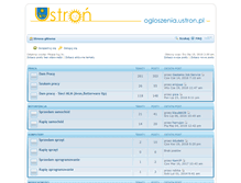 Tablet Screenshot of ogloszenia.ustron.pl