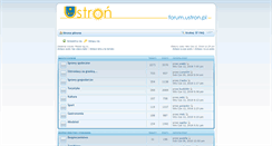 Desktop Screenshot of forum.ustron.pl